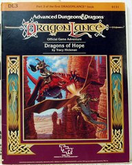 Dragon Lance DL3 Dragons of Hope © 1984 tsr 9131